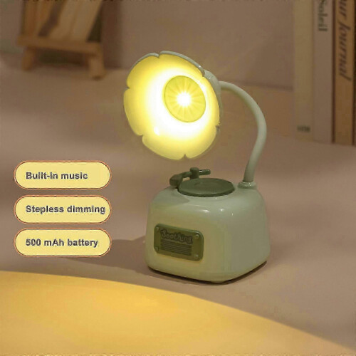 Robuste, phonographenförmige LED-Nachtlampe für Kinder – grün 1