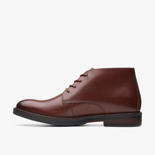 Clarks Paulson Mid Mahogany Leather 1