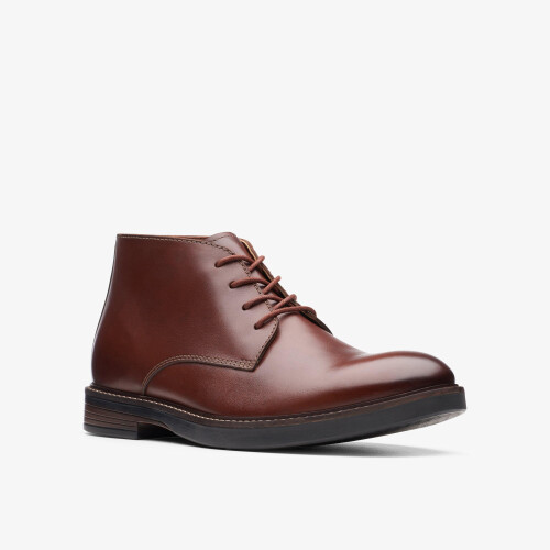 Clarks Paulson Mid Mahogany Leather 2