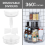 2 επιπέδων Lazy Organizer Πικάπ Διαφανής Οργάνωση Ραφιών Μπαχαρικών για Ντουλάπι 3