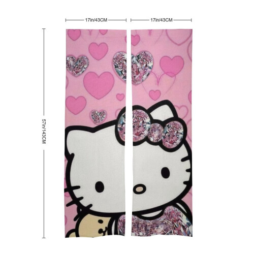 Κουρτίνα πόρτας Hello Kitty, ταπετσαρία κουρτίνας πόρτας συσκότισης 34x57 ιντσών, 1