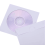 Θήκες CD DVD, Θήκη για χάρτινους φακέλους DVD CD με διάφανο κλείσιμο παραθύρου, λευκή, 3