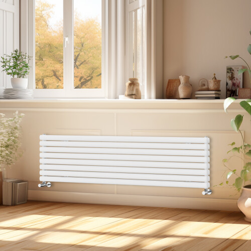 (1800x472mm) Right Radiators Horizontal Vertical Oval Column Designer Radiator Double Panel Rads