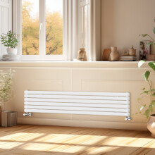 (1800x354mm) Right Radiators Horizontal Vertical Oval Column Designer Radiator Double Panel Rads