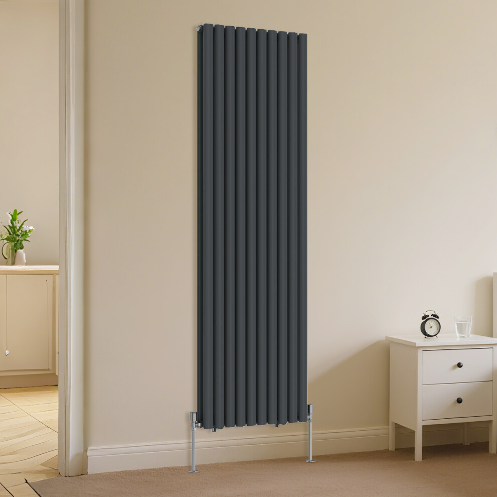 (1800X590mm) Right Radiators Vertical Double Oval Column Designer Radiator 5063123979856