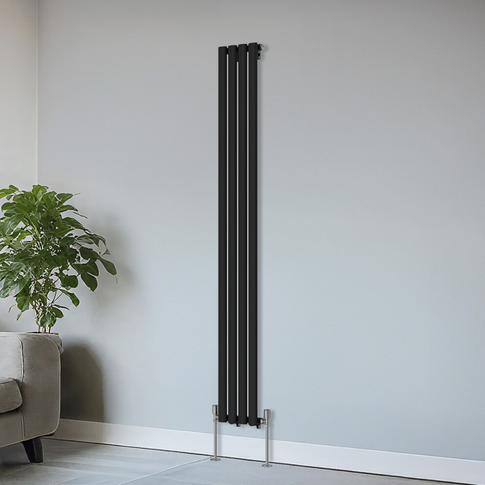 (1800X236mm) Right Radiators Vertical Single Oval Column Designer Radiator 5063123979979