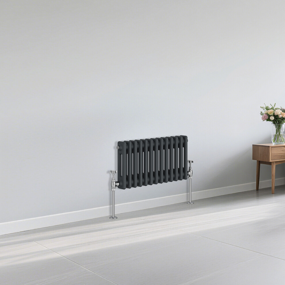 (300X605mm) Right Radiators Horizontal Traditional 2 Column Cast Iron Style Radiator 5063123980173