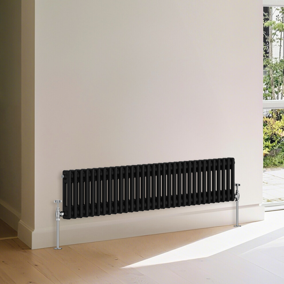 (300X1460mm) Right Radiators Horizontal Traditional 2 Column Cast Iron Style Radiator 5063123981538