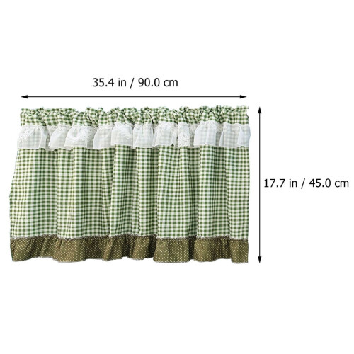 Κουρτίνες παραθύρου Guangmc90x45cm για μικρό πράσινο παράθυρο 1