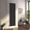 Right Radiators 1800x680 mm Vertical Single Flat Panel Designer Radiator Black 1