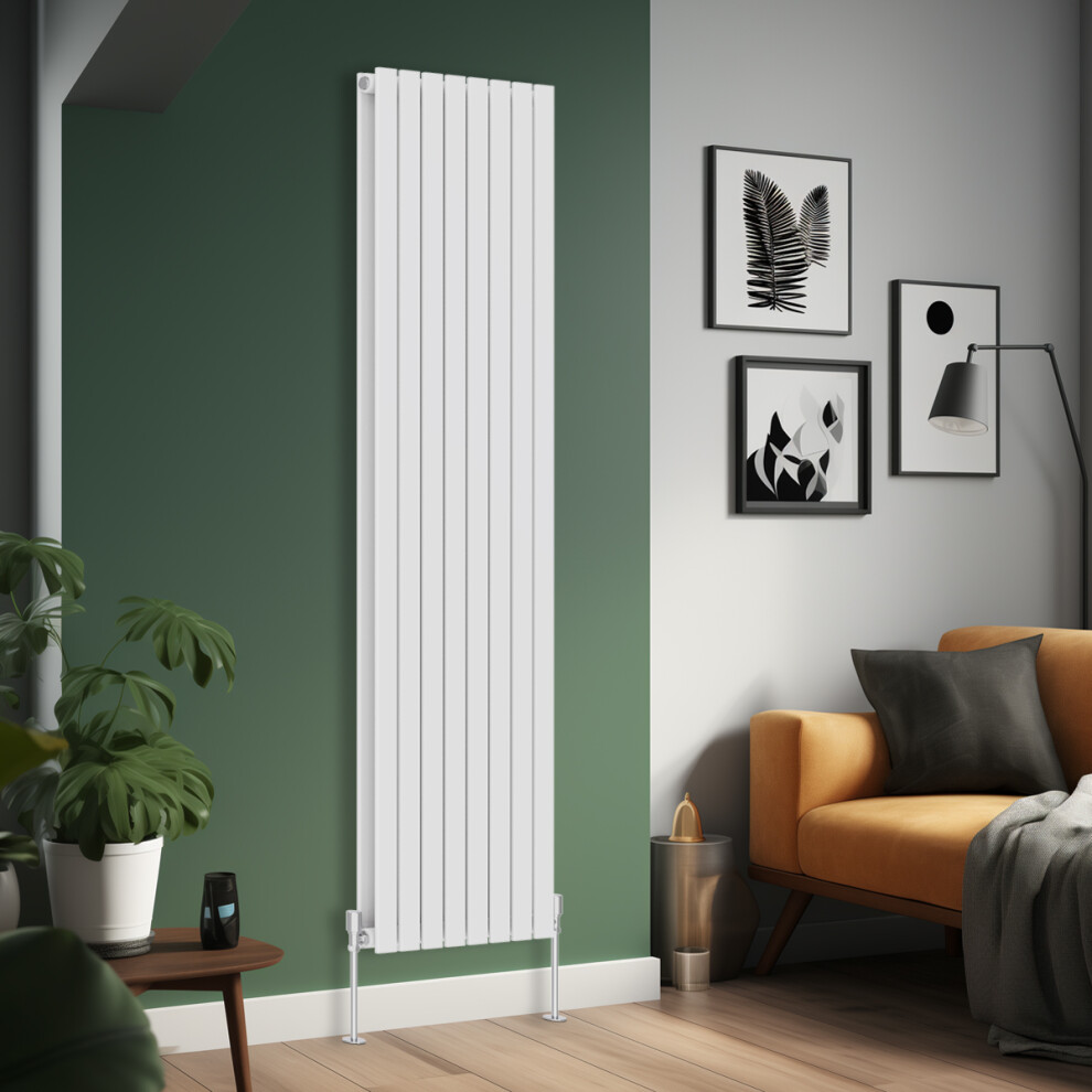 Right Radiators 1800X544 Mm Vertical Double Flat Panel Designer Radiator White 5063123410526
