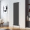 Right Radiators 1800x472mm Vertical Single Oval Column Designer Radiator Black 1