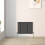 Right Radiators 600x767mm Horizontal Single Oval Column Designer Radiator Black 1