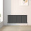 Right Radiators 600x1416mm Horizontal Single Oval Column Designer Radiator Black 1