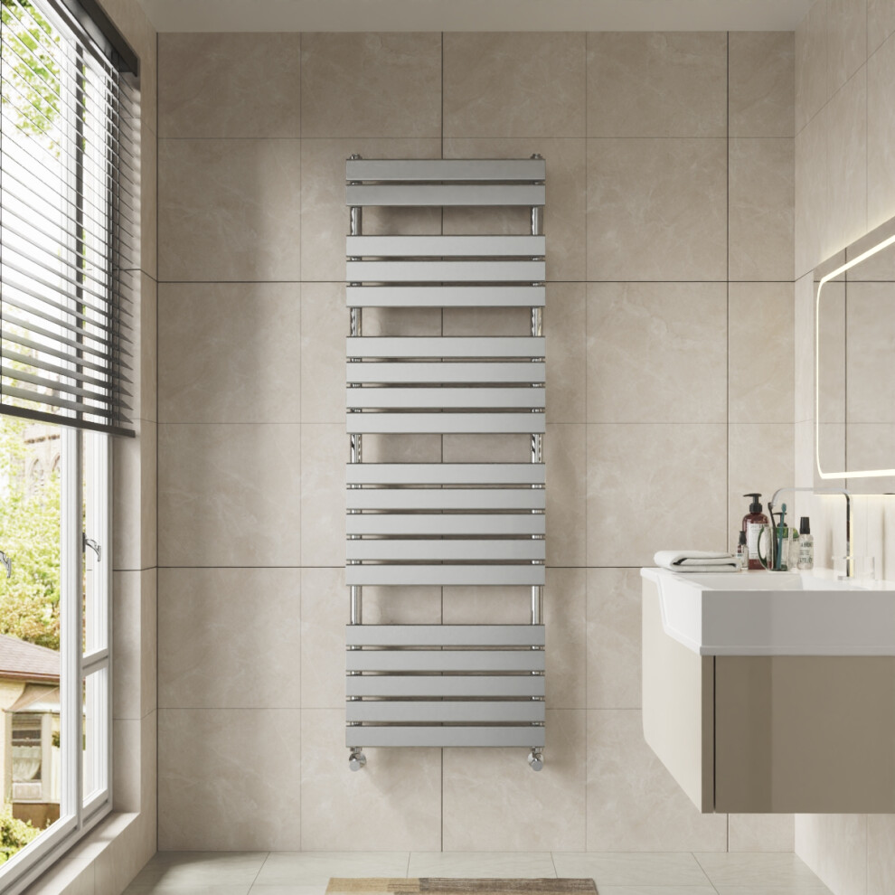 Right Radiators 1800X600 Mm Flat Panel Heated Towel Rail Radiator Bathroom Ladder Warmer Chrome 5063123416917