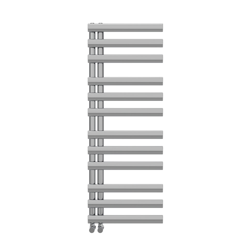Right Radiators 1200X450 Mm Designer Oval Column Heated Towel Rail Radiator Bathroom Ladder Warmer Chrome 5063123424493