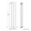 Right Radiators 1600x408 mm Vertical Double Flat Panel Designer Radiator White 7