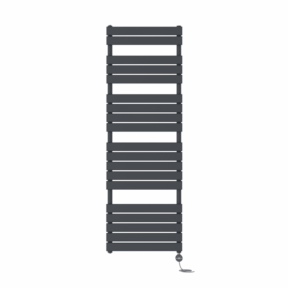Right Radiators Prefilled Thermostatic Electric Heated Towel Rail Flat Panel Ladder Warmer Rads - Anthracite 1800X600 Mm 5063123449779