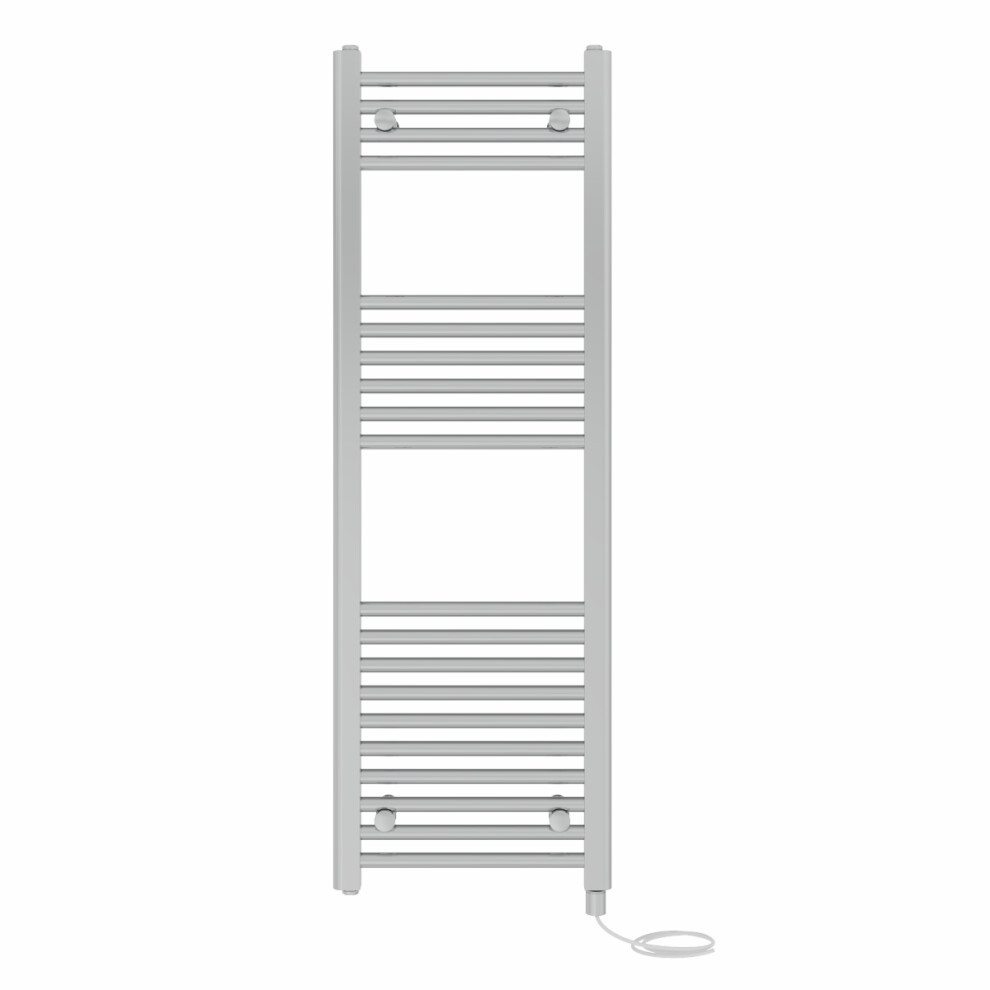 Right Radiators Prefilled Electric Straight Heated Towel Rail Bathroom Ladder Warmer Rads - Chrome 1200X400 Mm 5063123442152