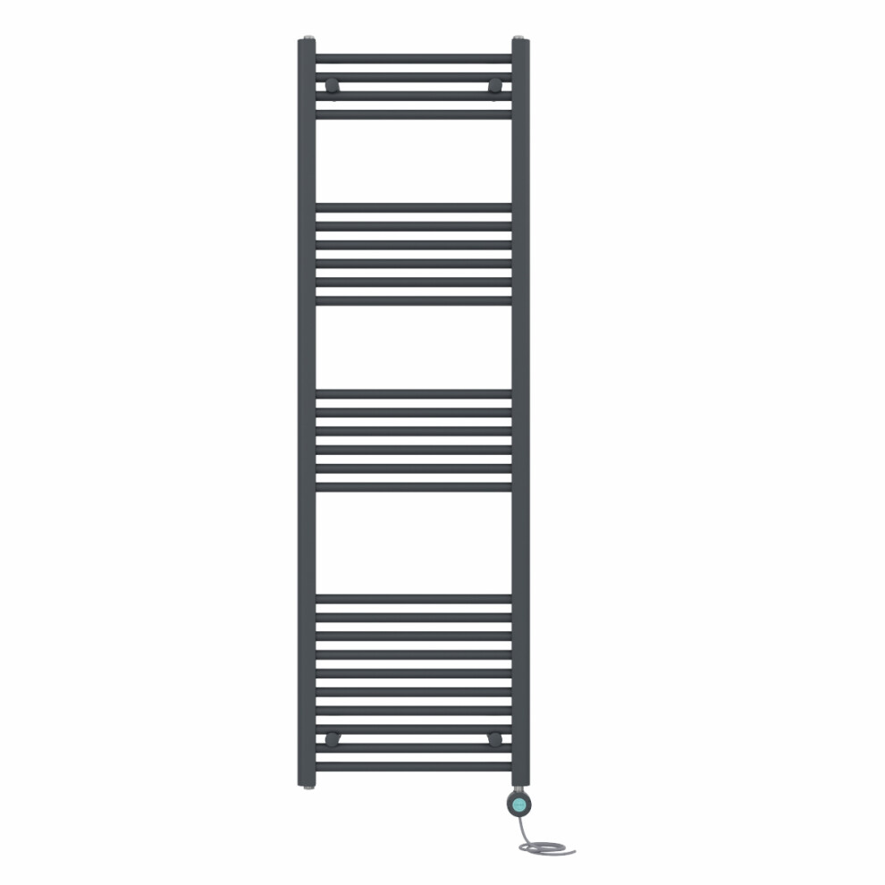 Right Radiators Prefilled Thermostatic Wifi Electric Heated Towel Rail Straight Bathroom Ladder Warmer - Anthracite 1600X500 Mm 5063123447973