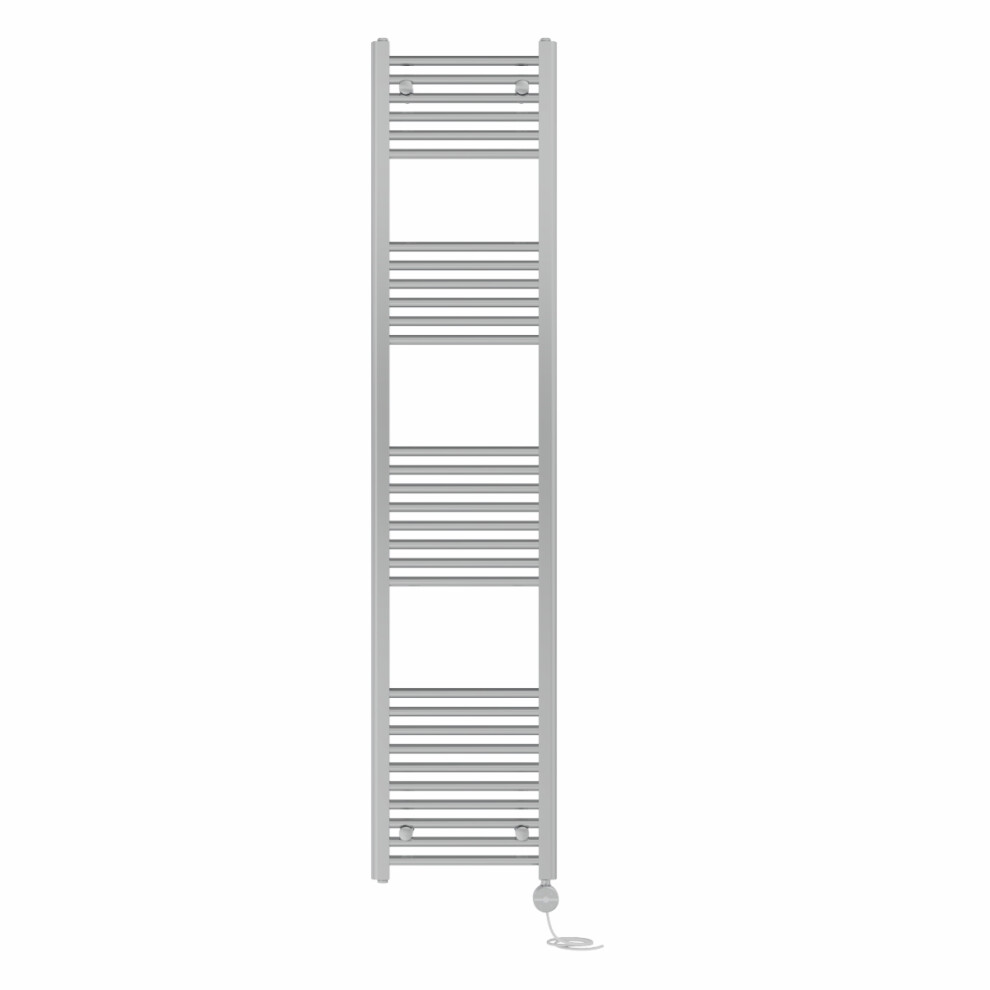 Right Radiators Prefilled Thermostatic Electric Heated Towel Rail Straight Ladder Warmer Rads - Chrome 1800X400 Mm 5063123450799