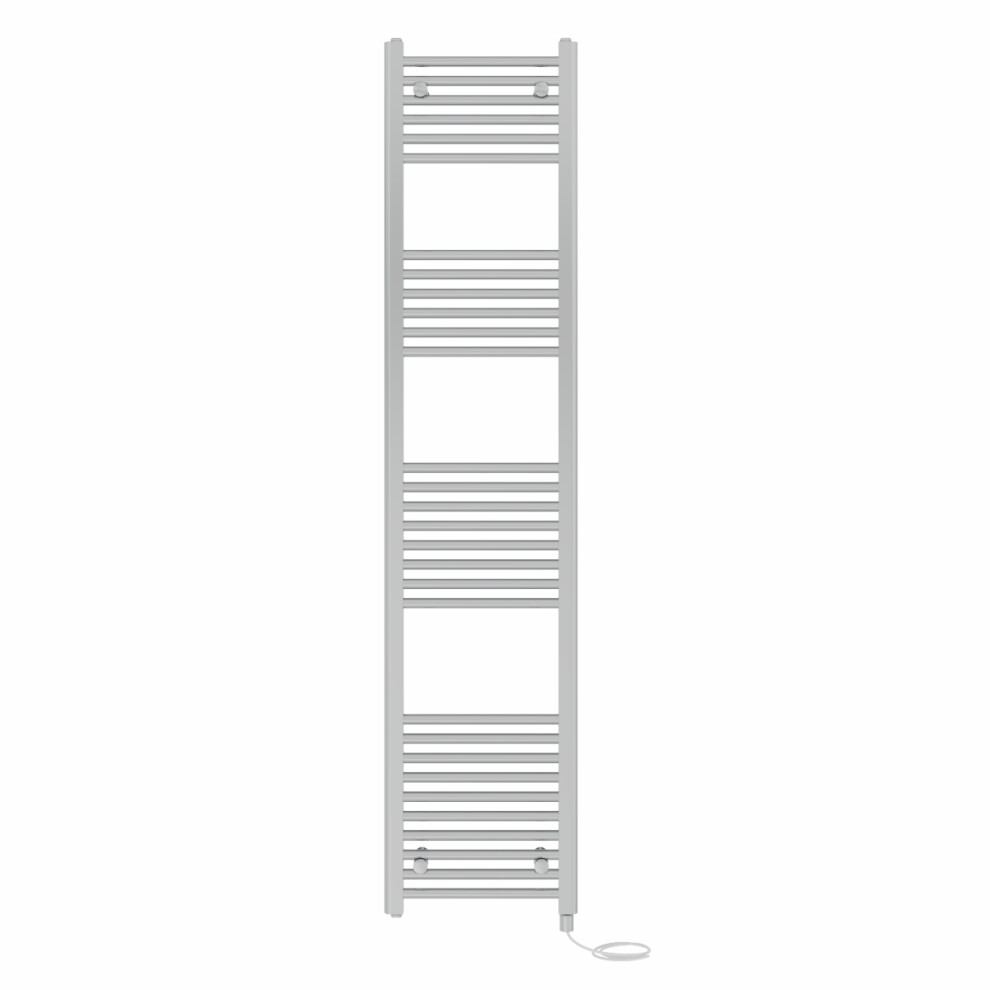 Right Radiators Prefilled Electric Straight Heated Towel Rail Bathroom Ladder Warmer Rads - Chrome 1800X400 Mm 5063123442633