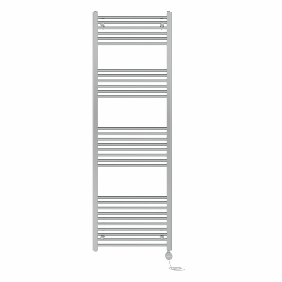 Right Radiators Prefilled Thermostatic Electric Heated Towel Rail Straight Ladder Warmer Rads - Chrome 1800X600 Mm 5063123450874