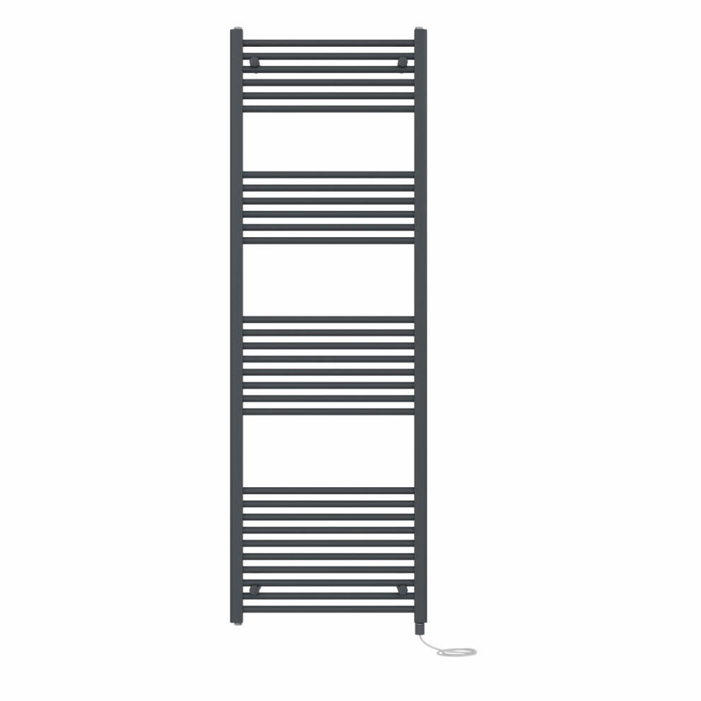 Right Radiators Prefilled Electric Straight Heated Towel Rail Bathroom Ladder Warmer Rads - Anthracite 1800X600 Mm 5063123442732