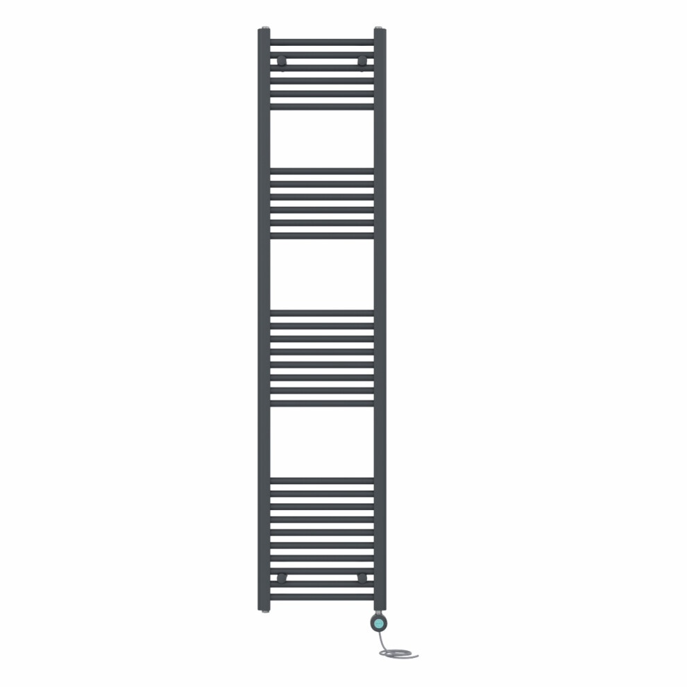 Right Radiators Prefilled Thermostatic Electric Heated Towel Rail Straight Bathroom Ladder Warmer - Anthracite 1800X400 Mm 5063123445375