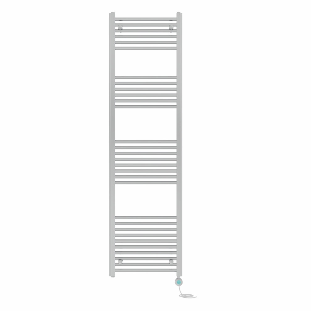 Right Radiators Prefilled Thermostatic Wifi Electric Heated Towel Rail Straight Bathroom Ladder Warmer - Chrome 1800X500 Mm 5063123448116