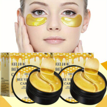 (60 pcs * 2) Bee Venom Collagen Eye Mask,Hyaluronic Acid and Collagen, Mild Formula, Natural Extract