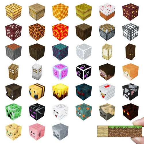 200-Piece Minecraft Magnetic Building Blocks Set