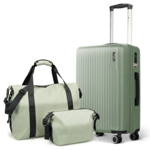LUGG Vacay 3-Piece 20inch Suitcase, Duffel Bag & Toiletry Bag Travel Set, Sage Green