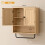 Homcom HOMCOM Bathroom Cabinet with 2 Doors and Adjustable Shelf, Oak 3