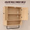 Homcom HOMCOM Bathroom Cabinet with 2 Doors and Adjustable Shelf, Oak 6