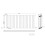 Right Radiators 600x1428 mm Horizontal Double Flat Panel Designer Radiator Black 1