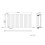 Right Radiators 600x1180mm Horizontal Single Oval Column Designer Radiator White 1