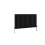 Right Radiators 600x1003mm Horizontal Double Oval Column Designer Radiator Black 2