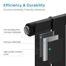 Right Radiators 600x612 mm Horizontal Single Flat Panel Designer Radiator Black