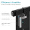 Right Radiators 600x612 mm Horizontal Single Flat Panel Designer Radiator Black 1