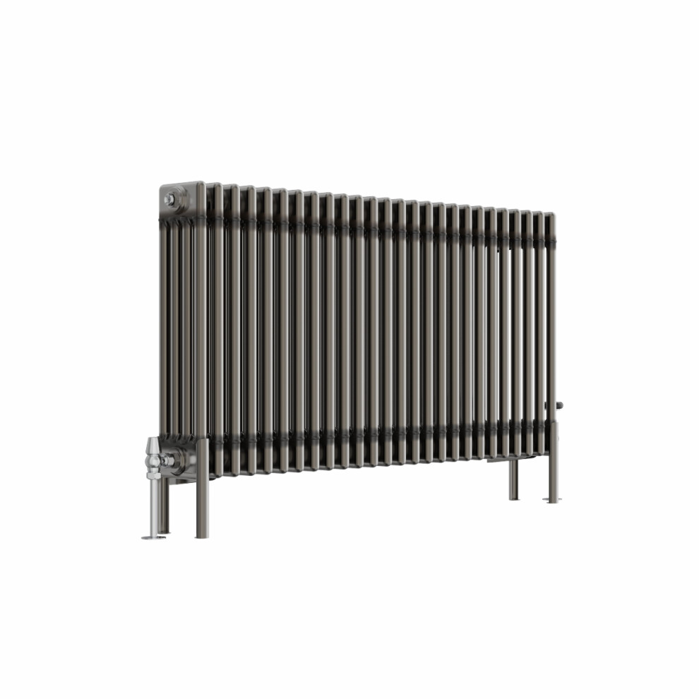 (600X1190mm) Right Radiators Vertical Traditional 4 Column Cast Iron Style Radiator Raw Metal 5063123414715