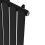 Right Radiators 1600x544 mm Vertical Single Flat Panel Designer Radiator Black 1