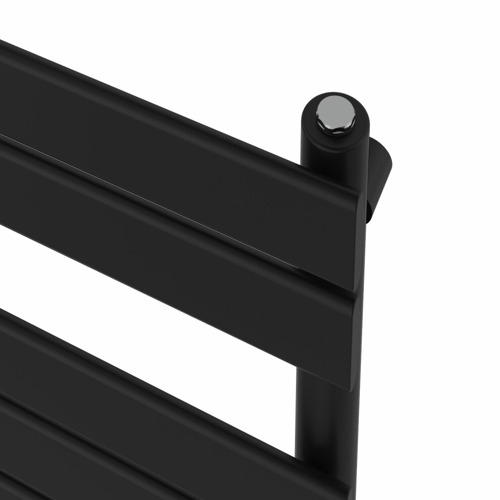 Right Radiators 1800X600 Mm Flat Panel Heated Towel Rail Radiator Bathroom Ladder Warmer Black 5063123416900