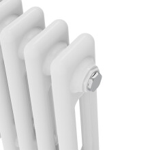 Right Radiators 1500x560 mm Vertical Traditional 2 Column Cast Iron Style Radiator White