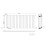 Right Radiators 600x1428 mm Horizontal Single Flat Panel Designer Radiator Black 1