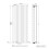 Right Radiators 1600x590mm Vertical Single Oval Column Designer Radiator White 6