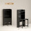 Homcom HOMCOM Writing Desk with Foldable Desktop for Bedroom, Home Office, Black 3