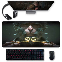 Black Myth Wukong Gaming Mouse Pad - Large Desk Mat Non-Slip Rubber for Gamers, Office Accessories