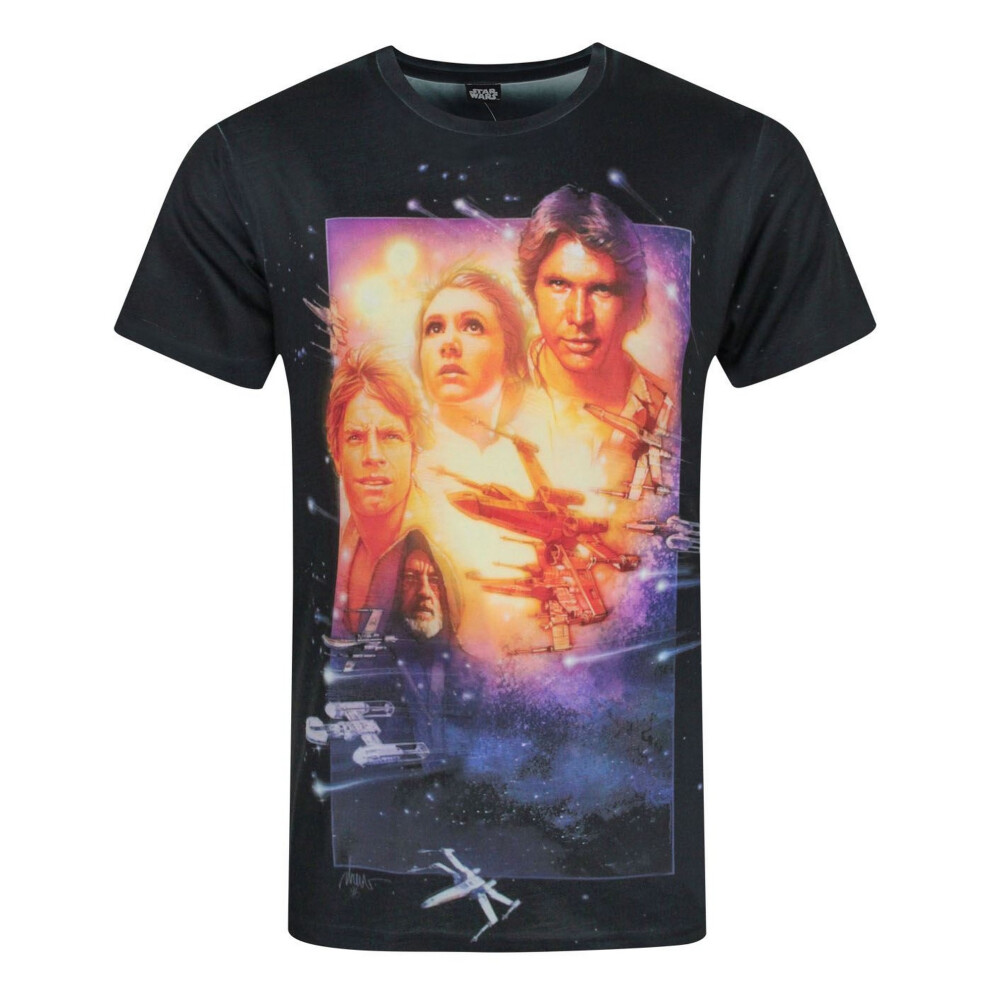 Star Wars (Xl, Multicoloured) Mens A New Hope Sublimation T-Shirt