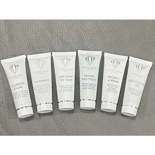CRYSTAL CLEAR SKINCARE ASSORTED TUBES BUNDLE OF 6